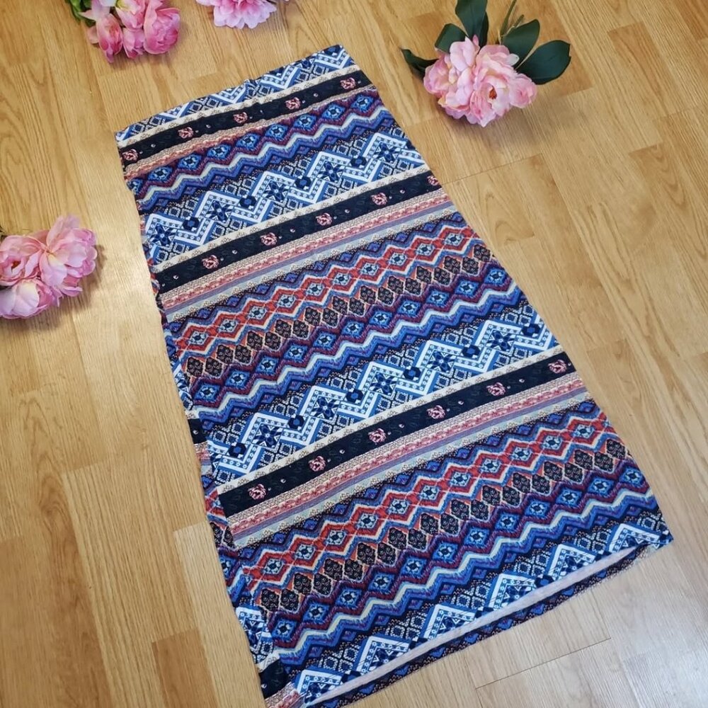 Pretty XL boho Navajo skirt in the softest, comfiest style. - Picture 1 of 10